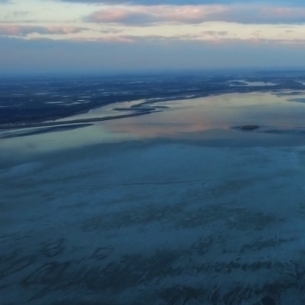 Tisza-tó légifelvétel