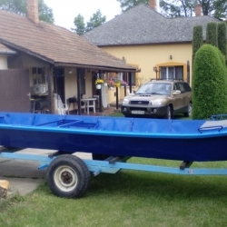 6m csónak utánfutóval használt eladó