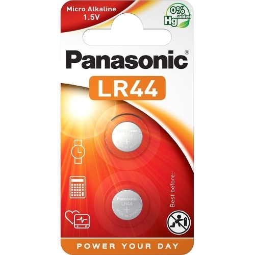 Panasonic LR44EL/2B alkáli gombelem 2db/bliszter