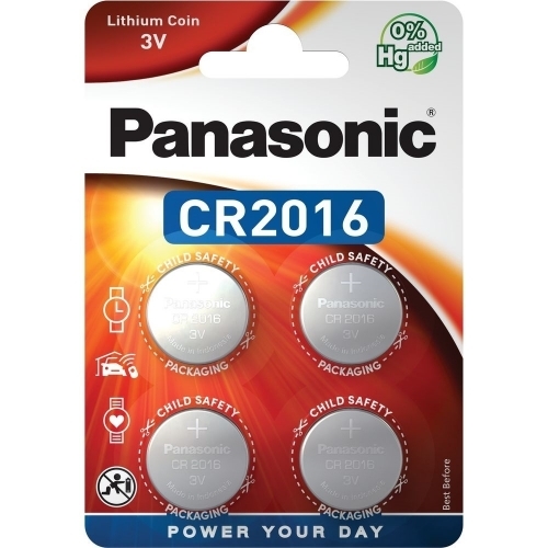 Panasonic CR2016EL/4B lítium gombelem (4db / bliszter)