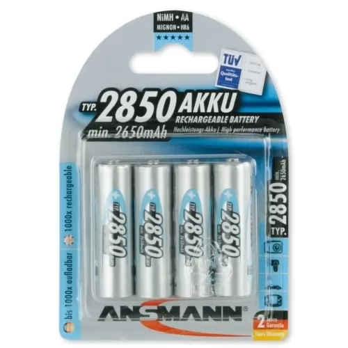 AA/ceruza 2850mAh Ni-MH akkumulátor 4db/csomag