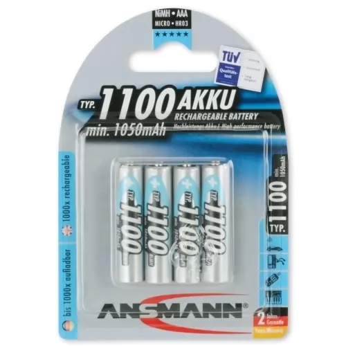 AAA/mikro 1100mAh Ni-MH akkumulátor 4db/csomag