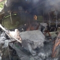 Molotov-koktélt dobtak a megyei halőr autójára - fotók