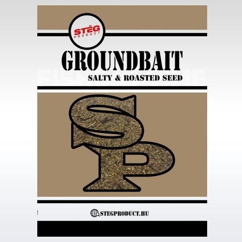 Stég Product Groundbait Salty & Roasted Seed 1kg pörkölt illatú, sós ízű etetőanyag