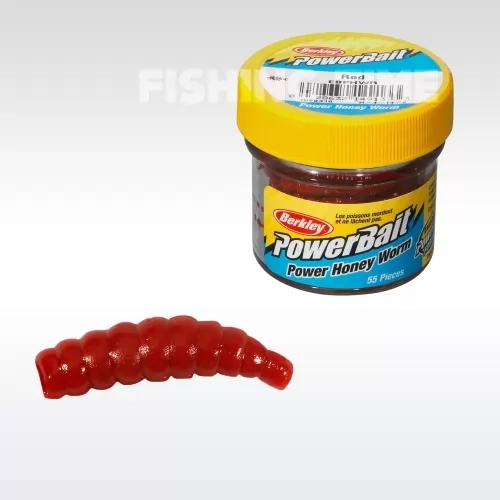 Berkley Powerbait Honey Worms lárvaimitáció Red 