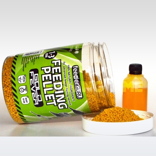Timár Mix Feeder Guru Feeding Pellet Gold Fever 500 g + 50 ml aroma