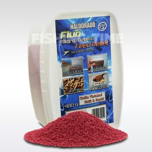 Fluo Micro Method Feed Pellet - Chilis Tintahal / Chili & Squid