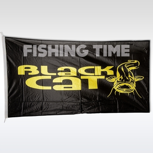 Black Cat Flag - zászló (150x80cm)