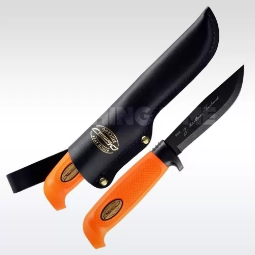 FinnSkinner Martef Orange 11cm (bőrtokkal) kés