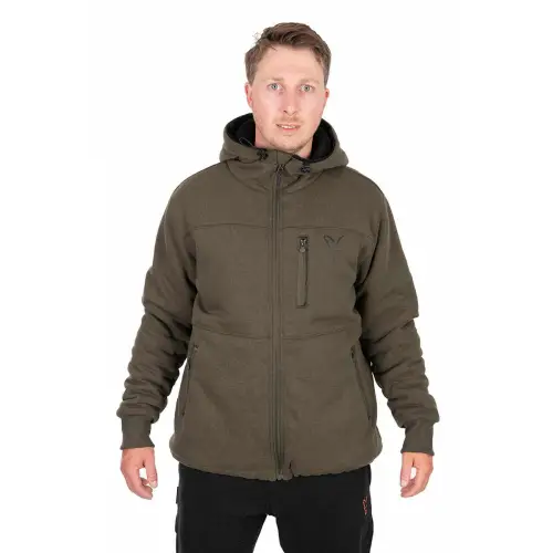 Collection Sherpa Jacket Green & Black kabát