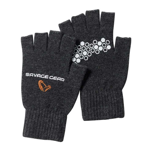 Savage Gear Knitted Half Finger Glove kesztyű