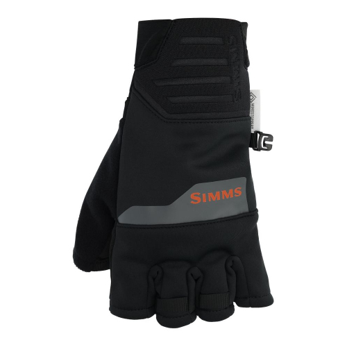 Simms Windstopper Half-Finger Glove Black kesztyű