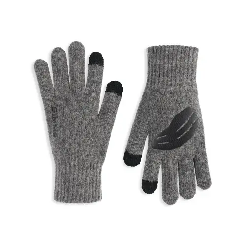Wool Full Finger Glove Steel kesztyű