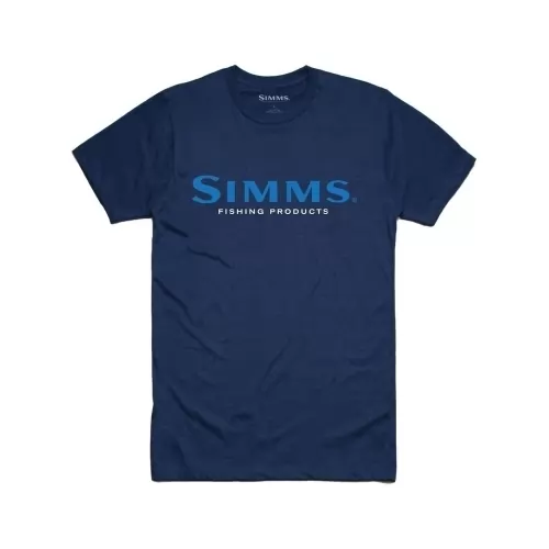 Simms Logo T-Shirt Dark Moon Heather póló