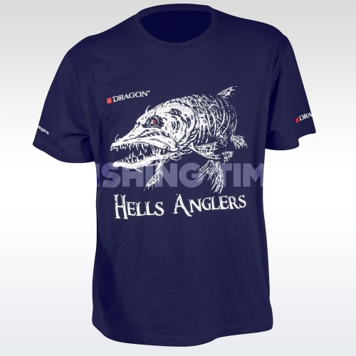 Dragon Hells Anglers Csuka Póló Blue