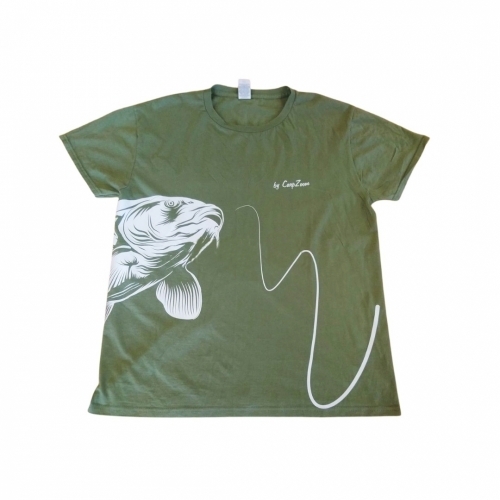 Carp Zoom CarpZoom T-Shirt zöld pamut póló
