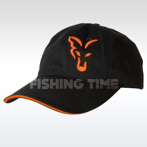 Fox Black/Orange Baseball Cap Sapka