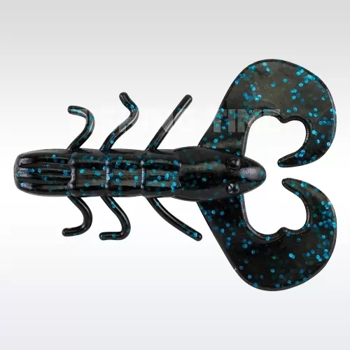 Berkley PowerBait Chigger Bug 80 plasztikcsali Black Blue Fleck 