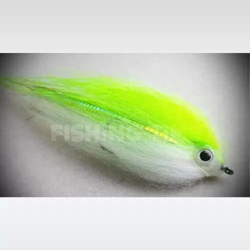 Chartreuse & White Bunny Streamer