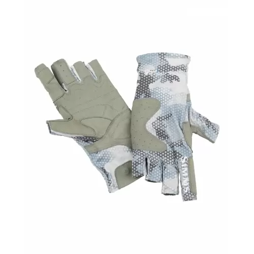 SolarFlex® Guide Glove Hex Flo Camo Grey Blue kesztyű UPF 50
