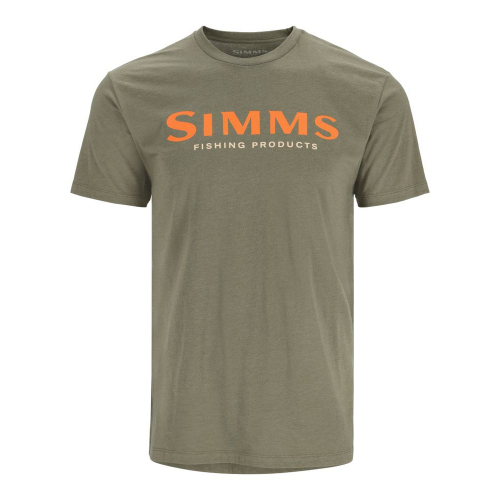 Simms Logo T-Shirt Military Heather póló