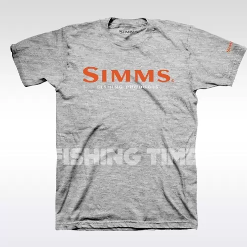 Simms Logo Grey Heather póló