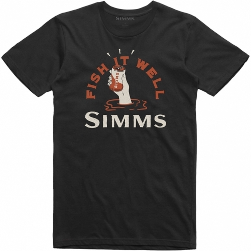 Simms Cheers Fish It Well T-Shirt Black