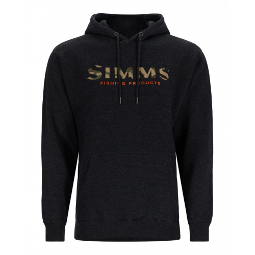 Simms Logo Hoody Charcoal Heather pulóver