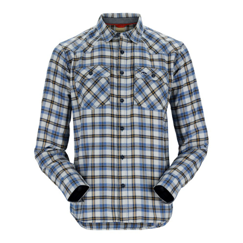 Simms Santee Flannel Admiral Blue/Navy Camp Pld flanel