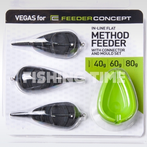 Feeder Concept Vegas Flat Method feeder kosár 3 darabos szett