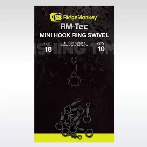 RM-TEC MINI HOOK RING SWIVEL MIKRO - karikás forgó