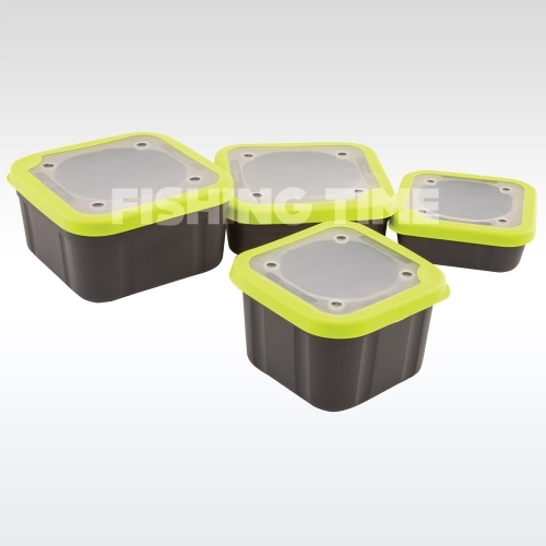 Matrix Grey/Lime Bait Boxes Solid Top Csalitartó Doboz