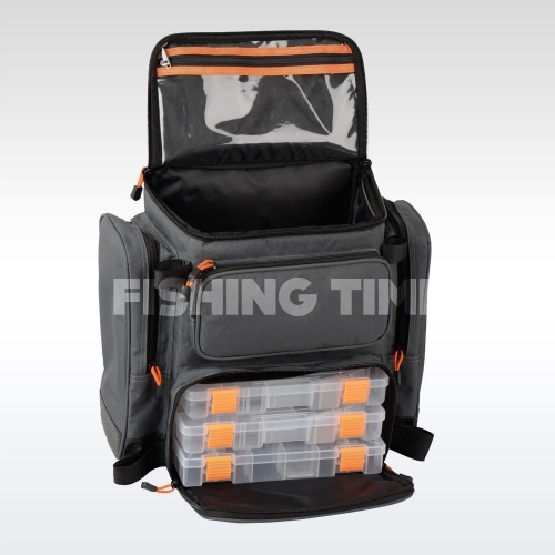 Savage Gear Lure Specialist Rucksack M pergető hátizsák 3 dobozzal (40x38x23cm)