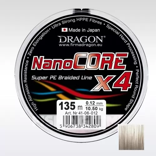 Nano Core X4 Grey 135m fonott zsinór