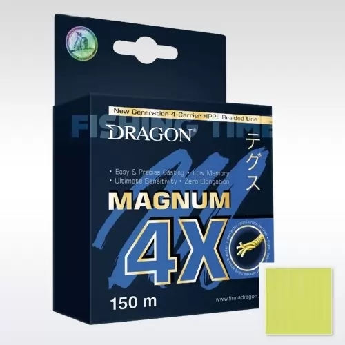 Magnum 4X Yellow Fluo 300m fonott zsinór