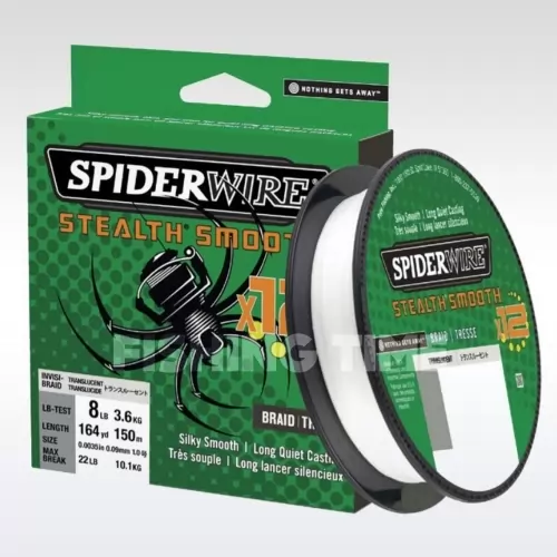 SpiderWire Stealth Smooth 12 Braid Translucent 150m fonott zsinór