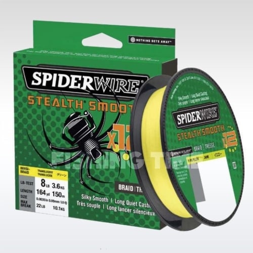 SpiderWire Stealth Smooth 12 Braid Hi-Vis Yellow 2000m fonott zsinór