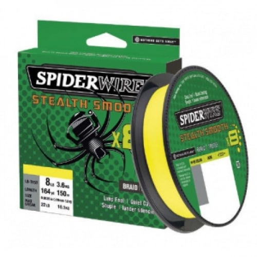 SpiderWire Stealth Smooth 8 Yellow 300m sárga fonott zsinór