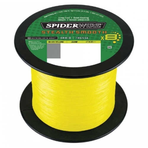 SpiderWire Stealth Smooth 8 Yellow 2000m sárga fonott zsinór
