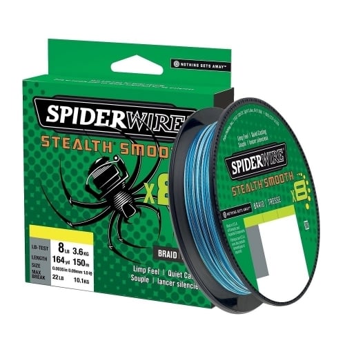 SpiderWire Stealth Smooth 8 Blue Camo 150m kék terepszínű fonott zsinór