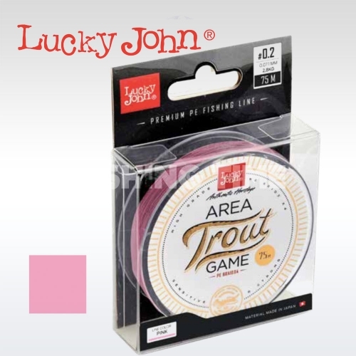 Lucky John Area Trout Game Pink 75m fonott zsinór