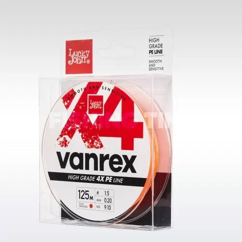 Vanrex X4 Fluo Orange 125m fonott zsinór