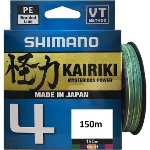 Shimano Kairiki 4 Multi Color fonott zsinór 150m
