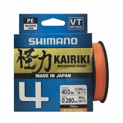 Shimano Kairiki 4 Orange fonott zsinór 150m