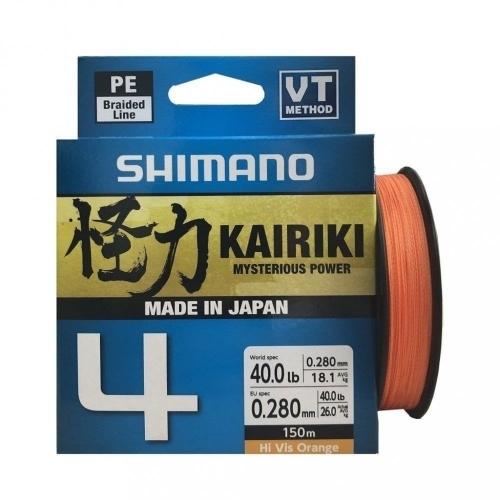 Shimano Kairiki 4 Orange fonott zsinór 300m