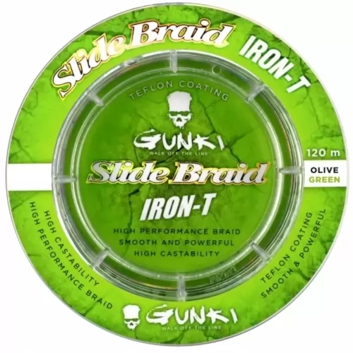 Slide Braid Iron-T fonott zsinór 120m (Olive Green)