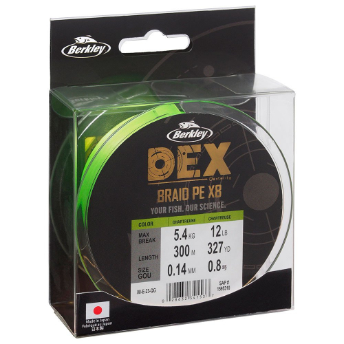 Berkley Dex X8 Chartreuse 300m fonott zsinór