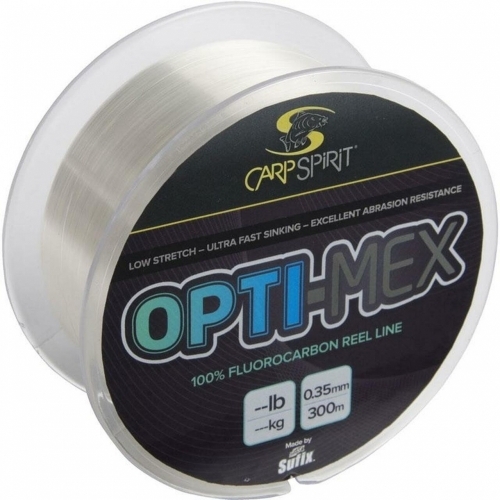 Carp Spirit Opti-Mex Clear Reel Line fluorocarbon zsinór (víztiszta)