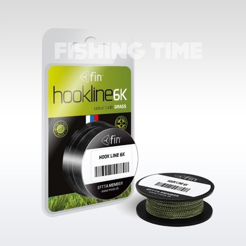 Fin Hookline 6K 20m / Grass Fonott Előkezsinór