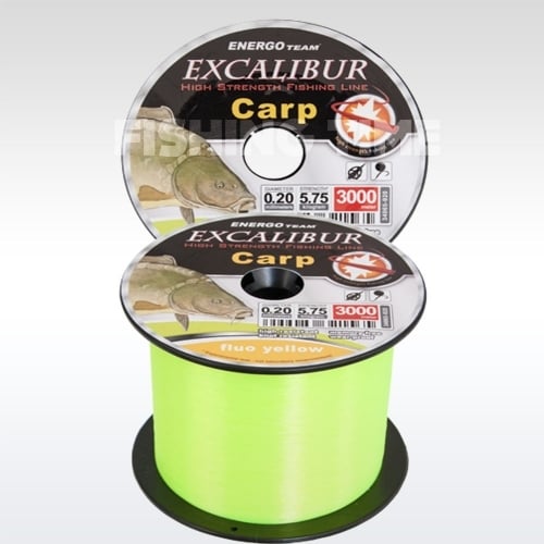 Excalibur Carp Feeder Fluo Sárga 3000m monofil zsinór